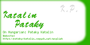 katalin pataky business card